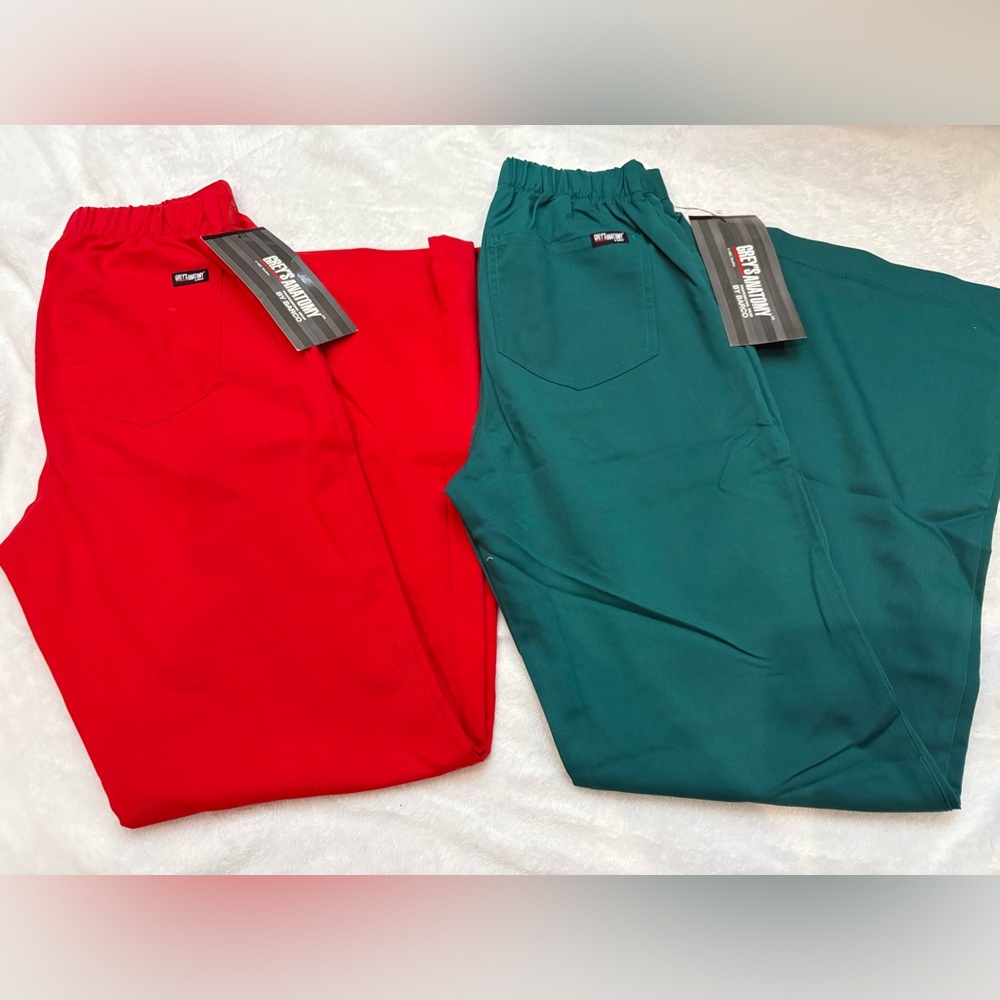 Grey's Anatomy Red and Green Men's Pants